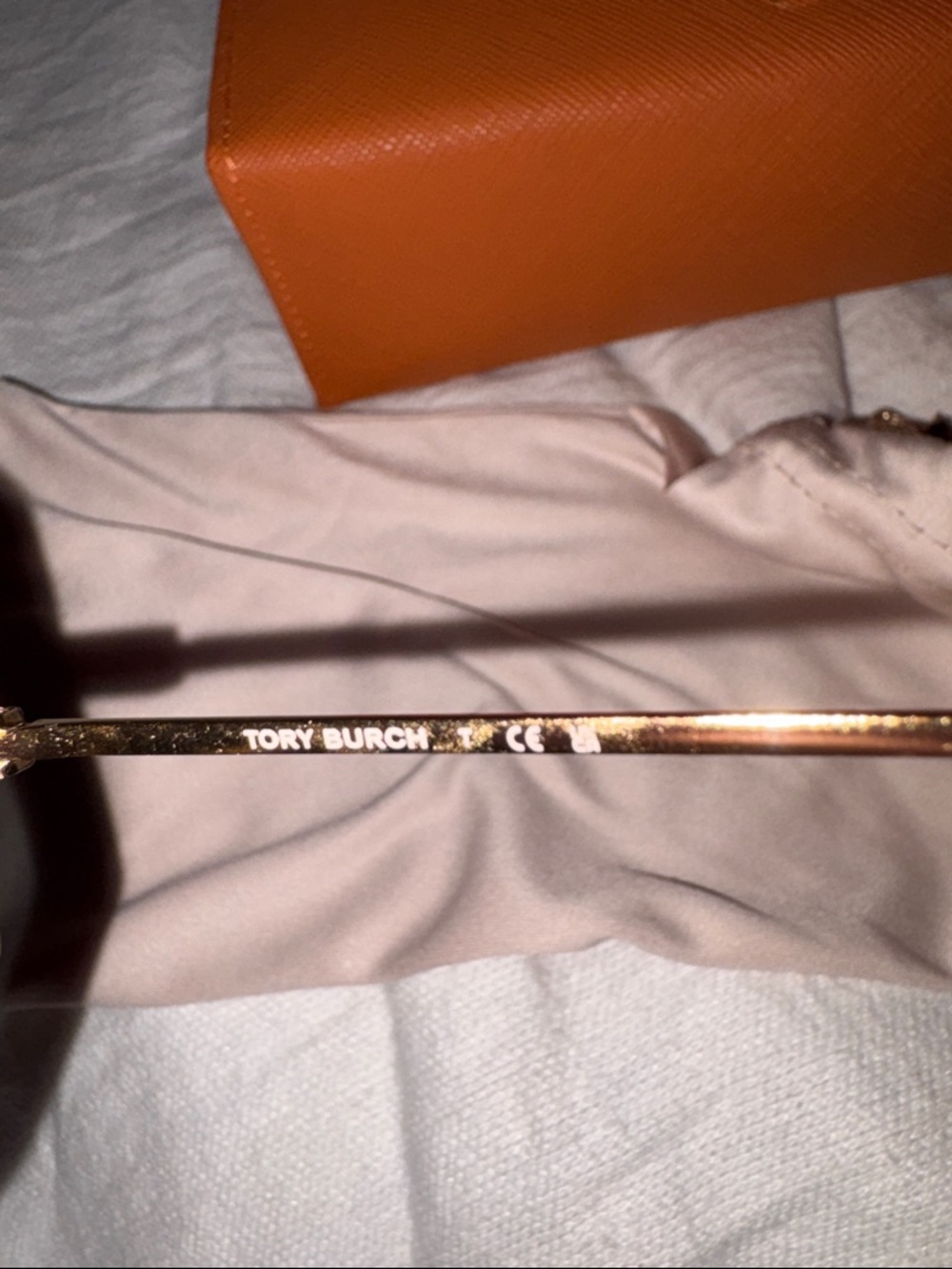 NWT FULL INCLUSION Women's Geometric Sunglasses with Orange Accents - Picture 4 of 4